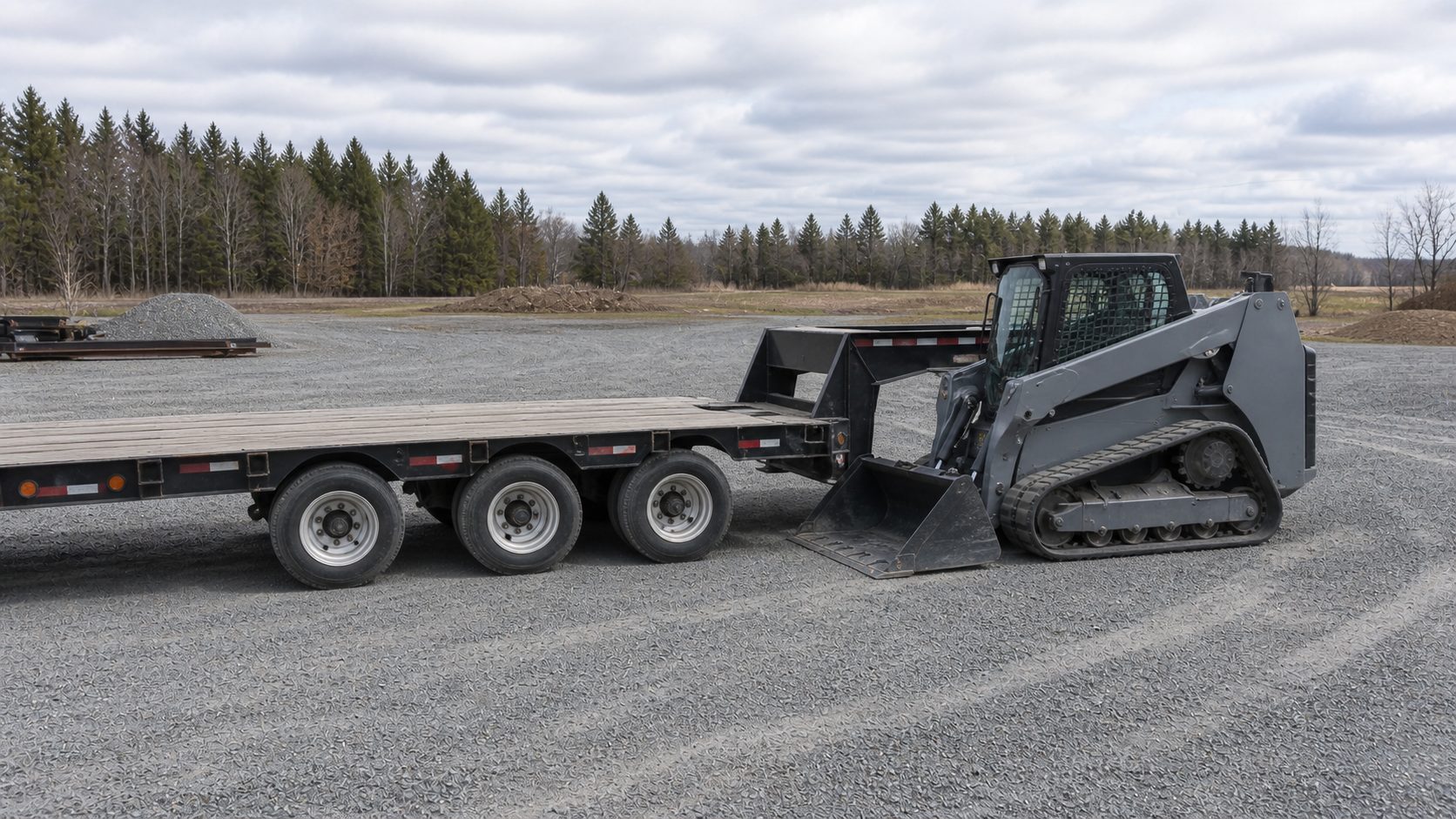Dimensions and weight shape the review for equipment hauling transport planning.