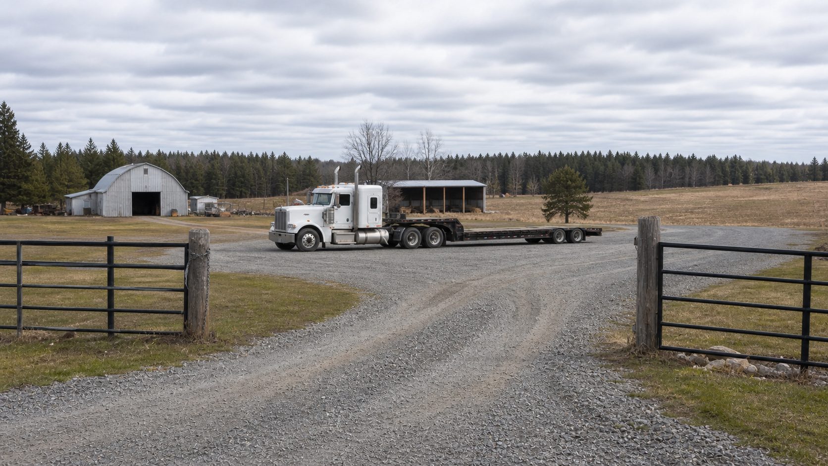 Rural pickup access beyond the address for route and access planning transport planning.