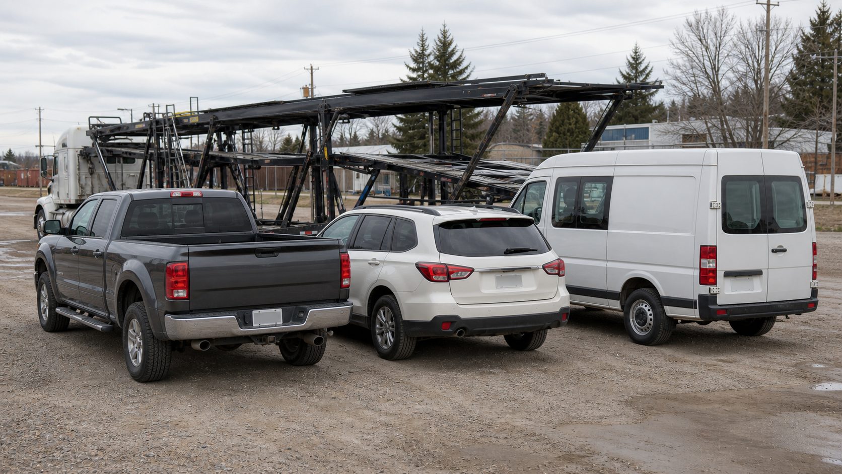 Different vehicle sizes reviewed for transport for vehicle transport transport planning.